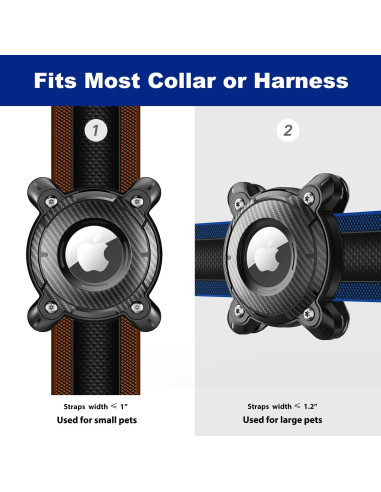 Soporte impermeable para AirTag Sichy rosa para collar de perro