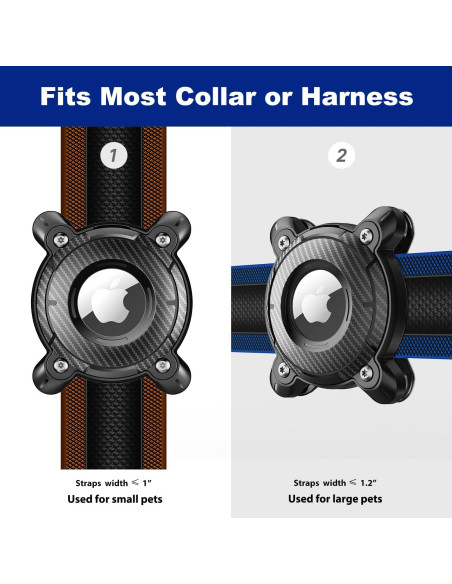 Soporte impermeable para AirTag Sichy rosa para collar de perro