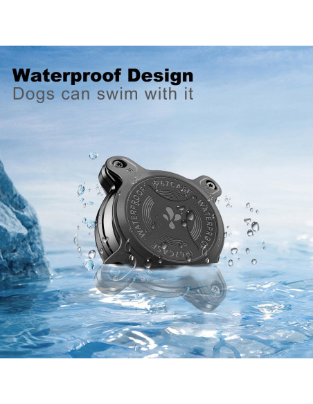 Soporte impermeable para AirTag Sichy rosa para collar de perro