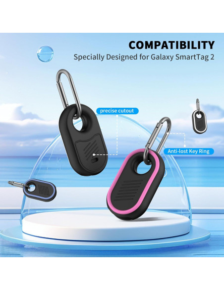 Funda de Silicona para Samsung Galaxy SmartTag2 - 4 Piezas