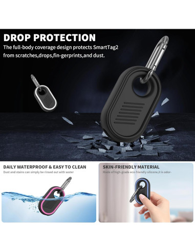 Funda de Silicona para Samsung Galaxy SmartTag2 - 4 Piezas