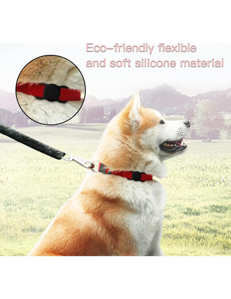 Soporte de Collar para AirTag PuppyDoggy 2 Piezas Negro