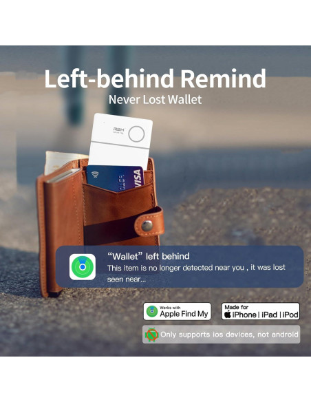 RSH Tarjeta Localizadora Recargable Bluetooth 2 Piezas