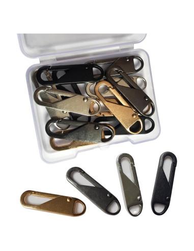 12 Tiradores de Cremallera OYNUO Metal Mejorado 3.56cm