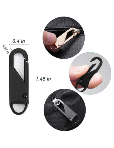 12 Tiradores de Cremallera OYNUO Metal Mejorado 3.56cm