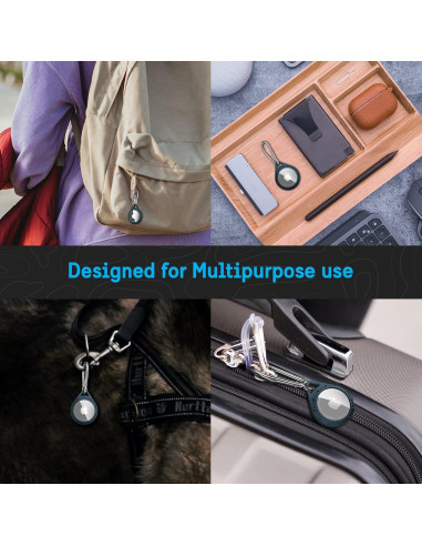 Funda Protectora Pelican para AirTag con Clip Marino