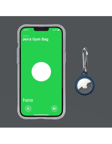 Funda Protectora Pelican para AirTag con Clip Marino