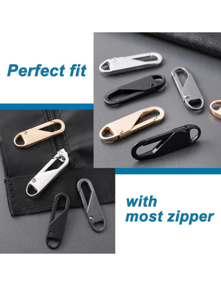 12 Tiradores de Cremallera OYNUO Metal Mejorado 3.56cm 12 Tiradores de Cremallera OYNUO Metal Mejorado 3.56cm