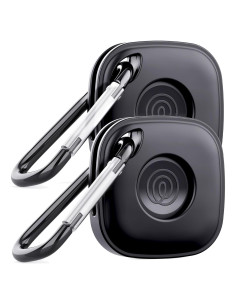 Funda DDJ 2-Pack para Tile Life360 Mate 2024 - Silicona Negra