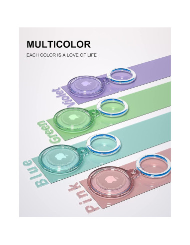 4 Soportes Protectores AirTag Ccigedy Impermeables y Resistentes