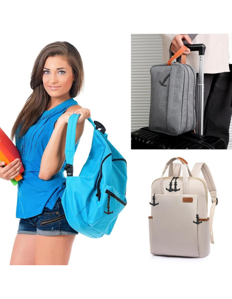 Tiradores de Cremallera Honbay 6PCS Nylon Ancla Negro