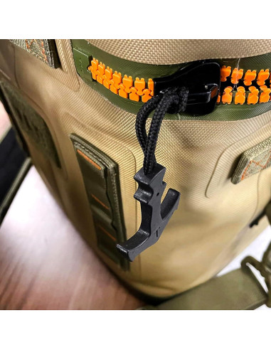 Tiradores de Cremallera Honbay 6PCS Nylon Ancla Negro