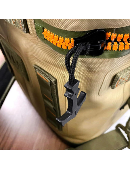 Tiradores de Cremallera Honbay 6PCS Nylon Ancla Negro