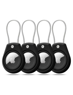 Soporte para Airtag Tandoler con llavero y cable de acero