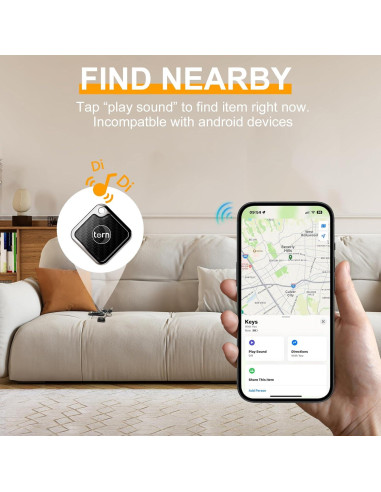 Etiqueta de Rastreo GPS Air Tag para Apple Find My - Carbono 1pack