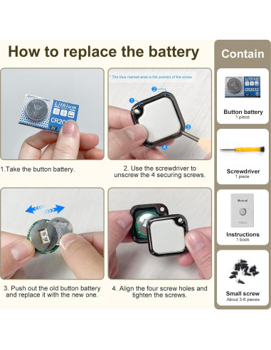 Etiqueta de Rastreo GPS Air Tag para Apple Find My - Carbono 1pack