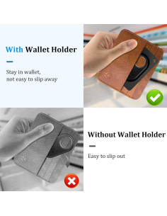 Soporte de billetera Smart Tag 2 SZJCLTD - Paquete de 2 Blanco 2