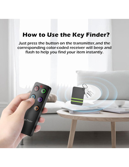 Localizador de Claves NexusLab RF 433, 6 Receptores, 85dB