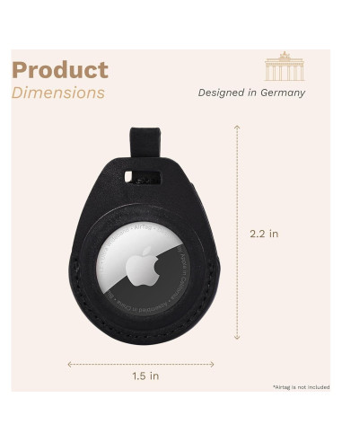 Soporte de Cuero DONBOLSO para Apple AirTag - Llavero Elegante