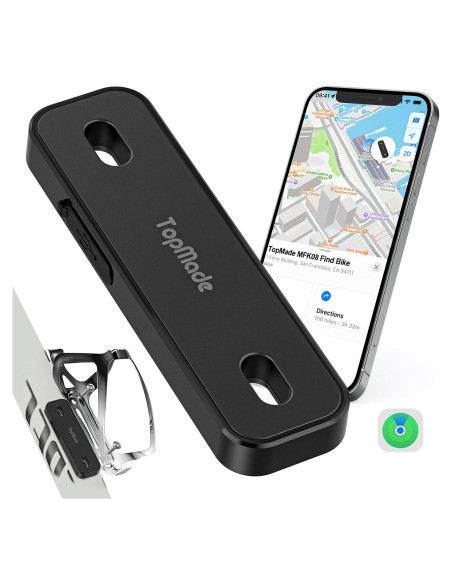 Localizador de Bicicleta TopMade GPS Impermeable Negro