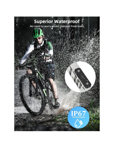 Localizador de Bicicleta TopMade GPS Impermeable Negro