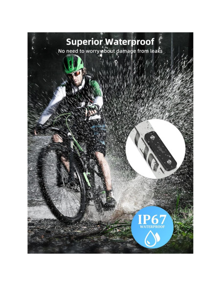 Localizador de Bicicleta TopMade GPS Impermeable Negro