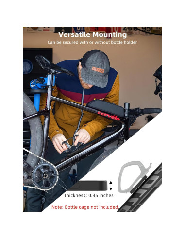 Localizador de Bicicleta TopMade GPS Impermeable Negro