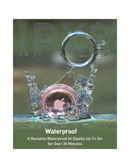 Soporte para AirTag Leverse 4 Pack Impermeable IPX8