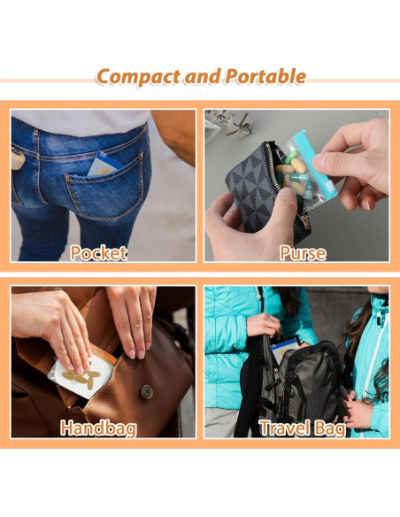 20 Bolsas de Píldoras Reutilizables Dimeho con Etiquetas