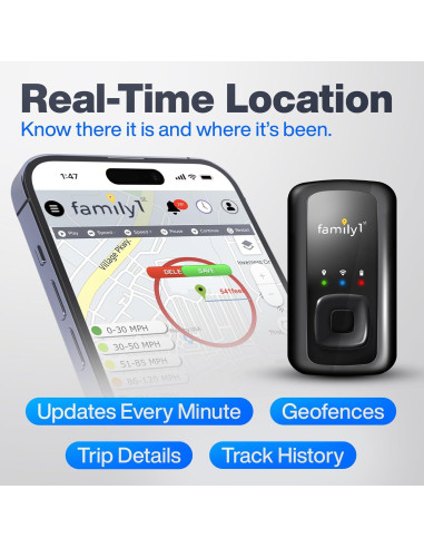 Rastreador GPS Family1st Compacto para Vehículos y Niños