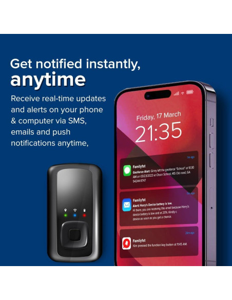 Rastreador GPS Family1st Compacto para Vehículos y Niños