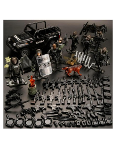 Set de Bloques de Construcción Militar GUANGDONG 8 Figuras SWAT