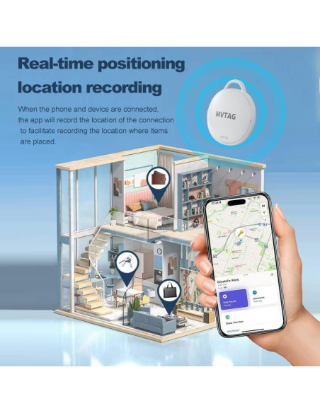 Rastreador Bluetooth Inteligente GLOBELEC Air Tag 2-Pack IP67