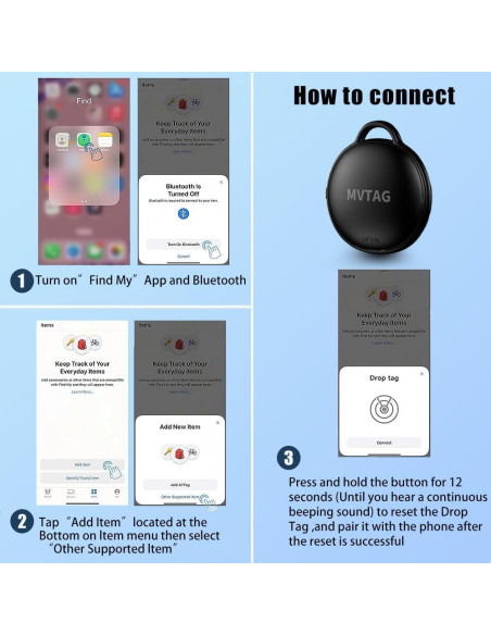 Rastreador Bluetooth Inteligente GLOBELEC Air Tag 2-Pack IP67