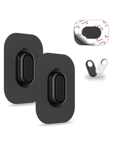 Funda Adhesiva para Galaxy SmartTag2 QINZAC 2 Piezas Negra