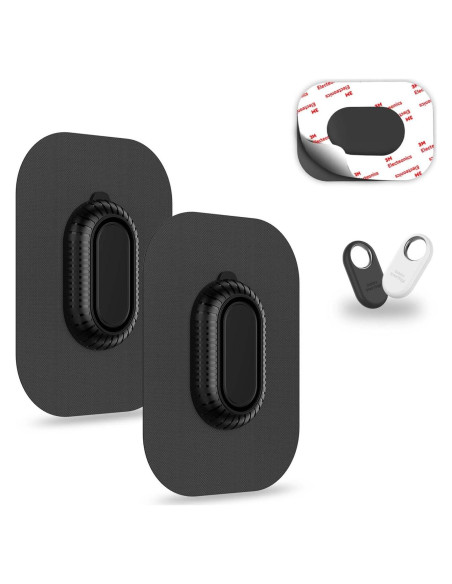 Funda Adhesiva para Galaxy SmartTag2 QINZAC 2 Piezas Negra