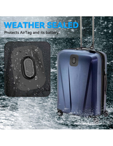 Funda Adhesiva para Galaxy SmartTag2 QINZAC 2 Piezas Negra