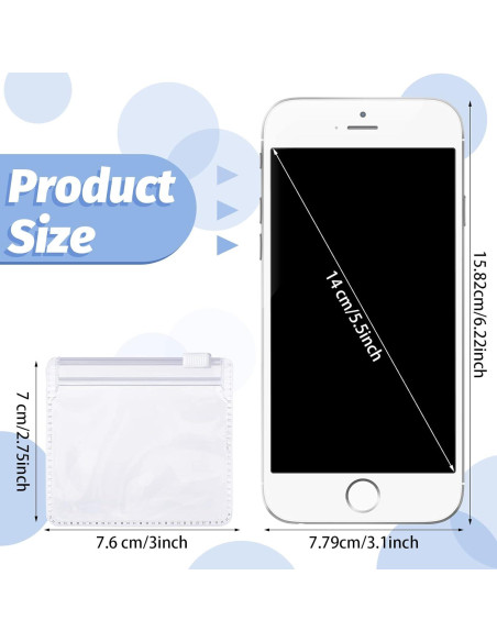 Conjunto de 24 Bolsas Reutilizables Nuanchu 7x7.6cm para Medicamentos