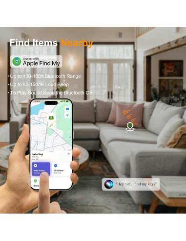Localizador Yositochuan G3 Air Tag Bluetooth Blanco