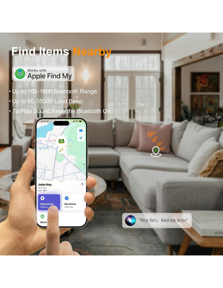 Localizador Yositochuan G3 Air Tag Bluetooth Blanco