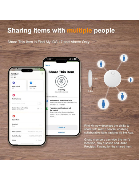 Localizador Yositochuan G3 Air Tag Bluetooth Blanco