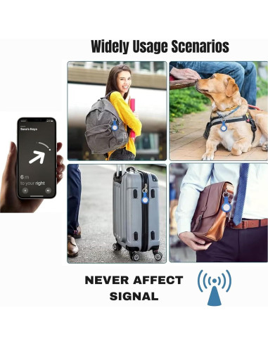 Funda de Silicona para AirTag CHOOLI con Llavero Metal