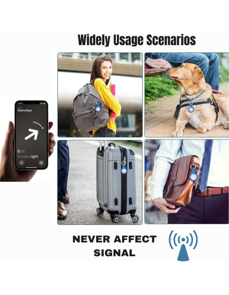 Funda de Silicona para AirTag CHOOLI con Llavero Metal