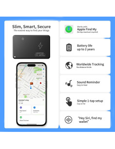 Tarjeta Rastreadora de Cartera EGLANCLIFM Inalámbrica IP67 2