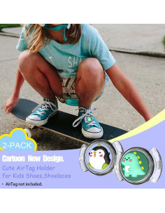 Soportes Impermeables para AirTag BIQIRE - 2 Piezas Kawaii 2