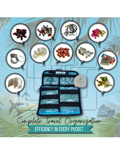 Organizador de Pastillas de Viaje TravPak - Estuche Resistente al Agua con 11 Compartimentos 2