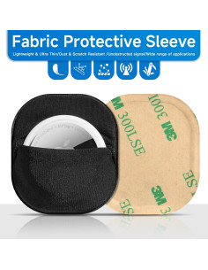 Soporte para AirTag CaSZLUTION - 4 Paquetes Adhesivos Negros 2