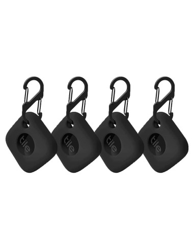 Funda de Silicona para Tile Mate Tracker 2024/2022 - 4PCS Negro
