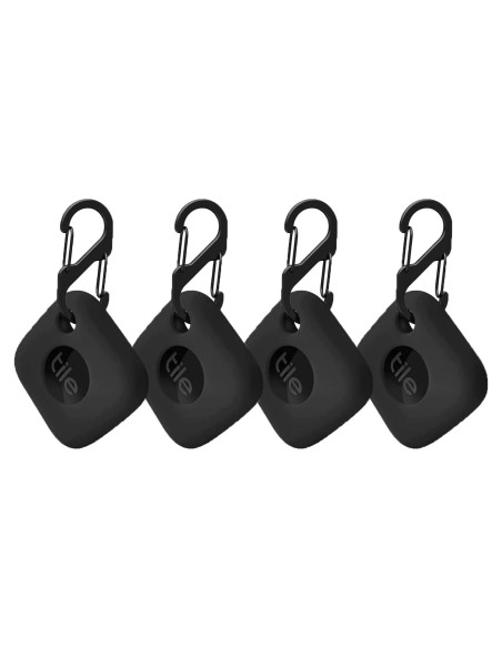 Funda de Silicona para Tile Mate Tracker 2024/2022 - 4PCS Negro
