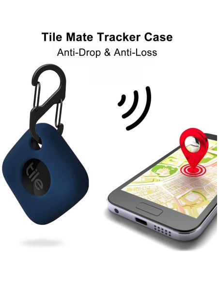 Funda de Silicona para Tile Mate Tracker 2024/2022 - 4PCS Negro